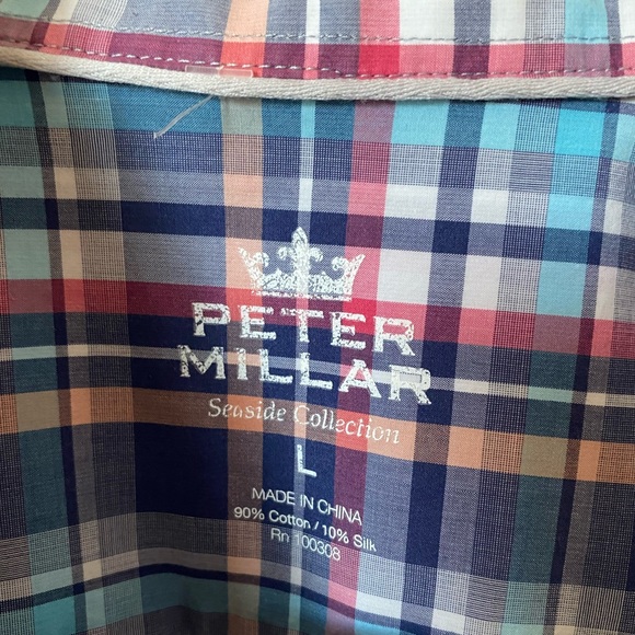 Peter Millar Seaside Collection Plaid Buttondown - Picture 3 of 5